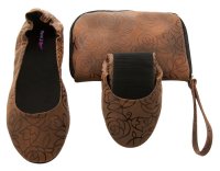 Tipsyfeet Brown Foldable Shoe